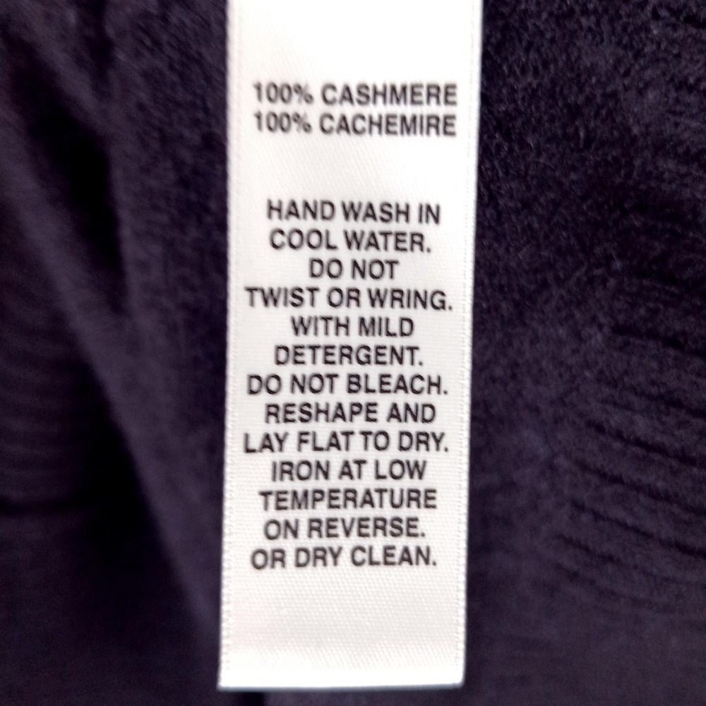 Saks Fifth Avenue Sweater Womens XS Gray Black Cashmere Ombre Tunic V Neck - Picture 8 of 9
